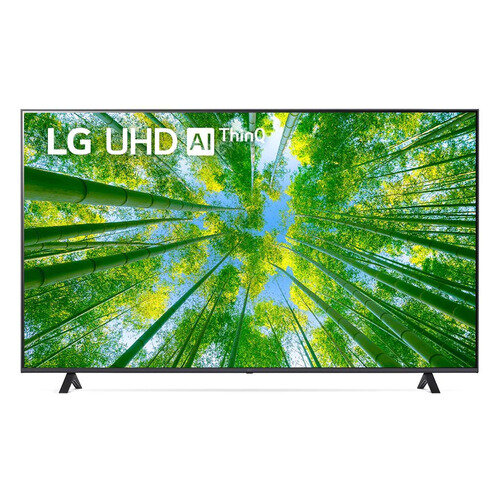 75" Телевизор LG 75UQ80006LB.ARUB, 4K Ultra HD, металлический серый, смарт ТВ, WebOS