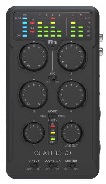 Аудиоинтерфейс IK MULTIMEDIA iRig-PROPQuattro