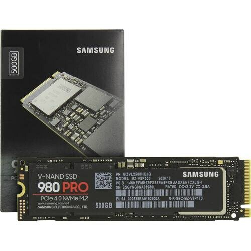 Твердотельный накопитель Samsung 980 PRO 500 ГБ M.2 MZ-V8P500BW