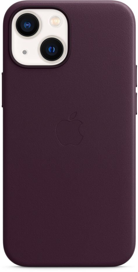 Чехол (клип-кейс) Apple Leather Case with MagSafe, для Apple iPhone 13 mini, темная вишня