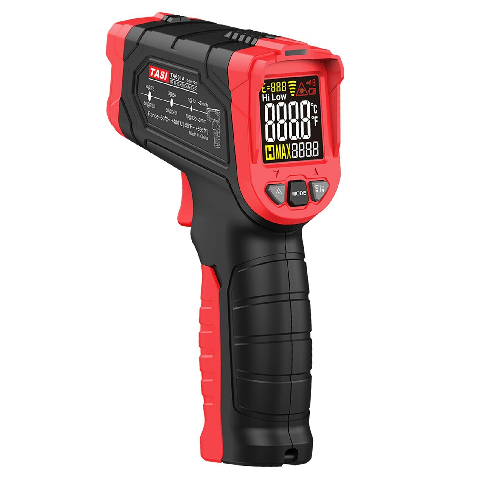 фото Инфракрасный термометр TASI TA600 , Бесконтактный цифровой ИК-лазер, высокотемпературный