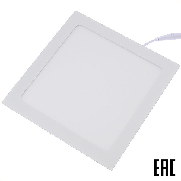 фото Светильник светодиодный встраиваемый General 18Вт 4500К 1386 Лм квадратный белый IP20 413800 GLP-SW13-225-18-4 (2 шт. в комплекте)