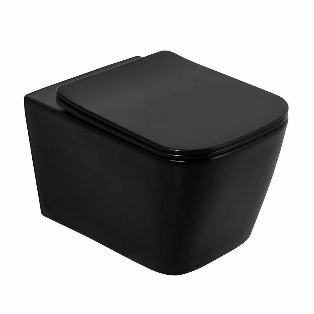 Унитаз подвесной BelBagno ARDENTE-C BB3202 черный матовый