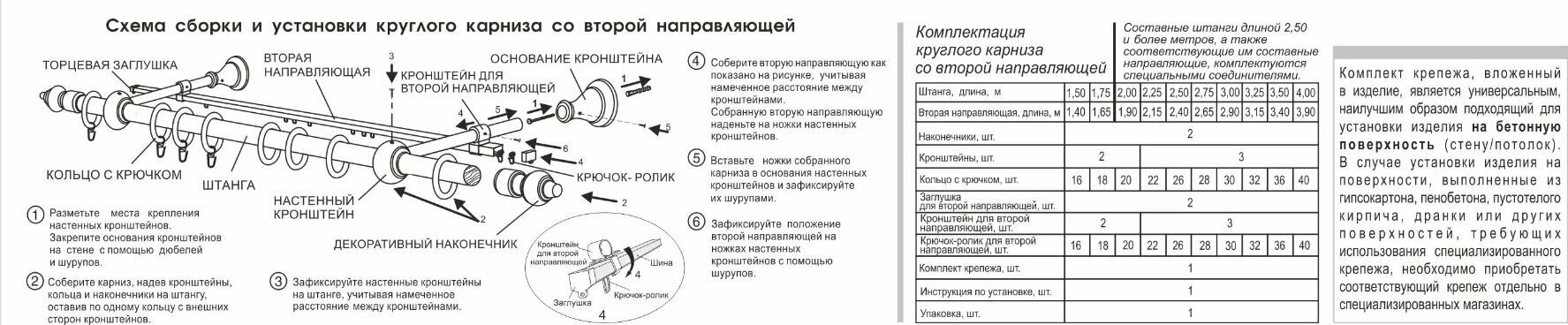 Карниз "Кантри" 3,6м Беленый дуб МК составной - фотография № 3