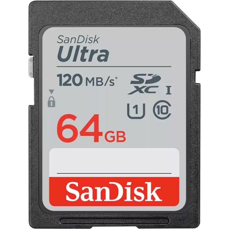 SanDisk SecureDigital 64GB SDXC Class 10 UHS-I Ultra 120MB s SDSDUN4-064G-GN6IN