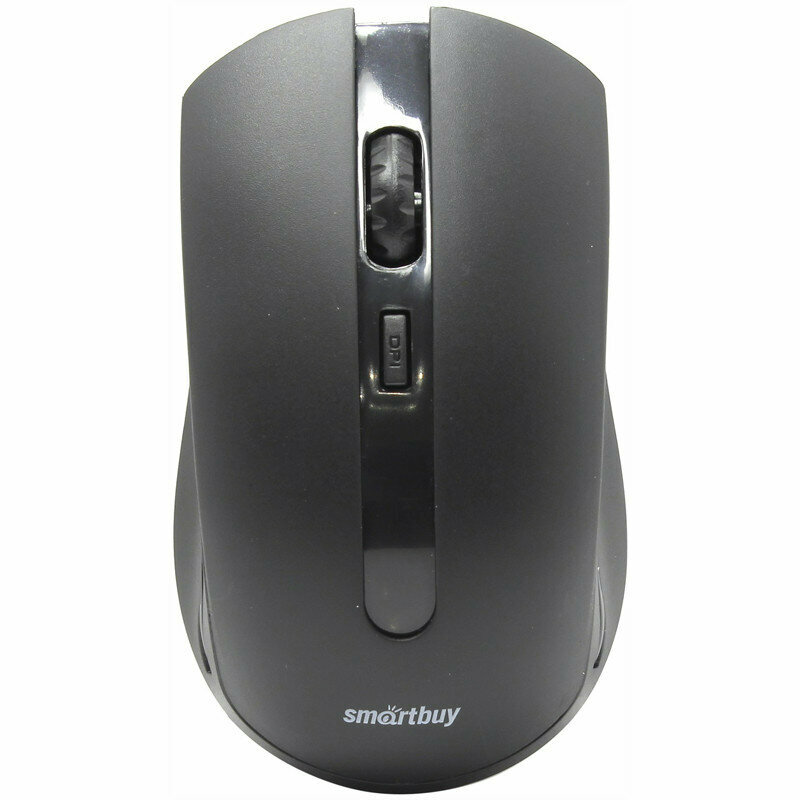 Мышь беспроводная Smartbuy ONE 342AG, черный, 3btn+Roll, 264126