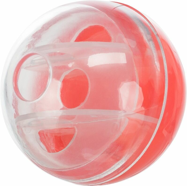 HOMECAT Игрушка для кошек мяч пластиковый с отверстиями для лакомств, диаметр 8,5 см