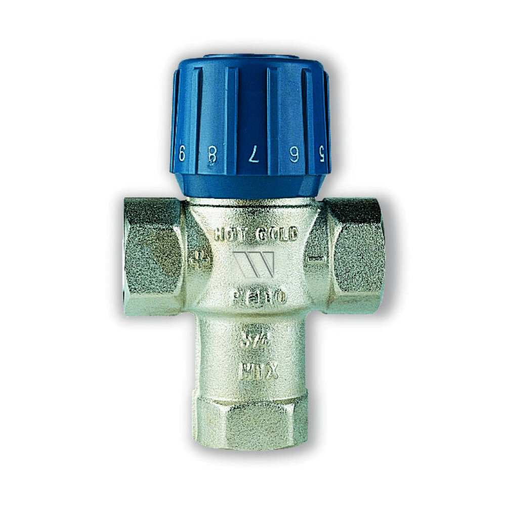 Клапан термостатический смесительный Aquamix 3/4", 10 бар, 25-50°C (AM6310C34), Watts (ст05.59.220) 10017420