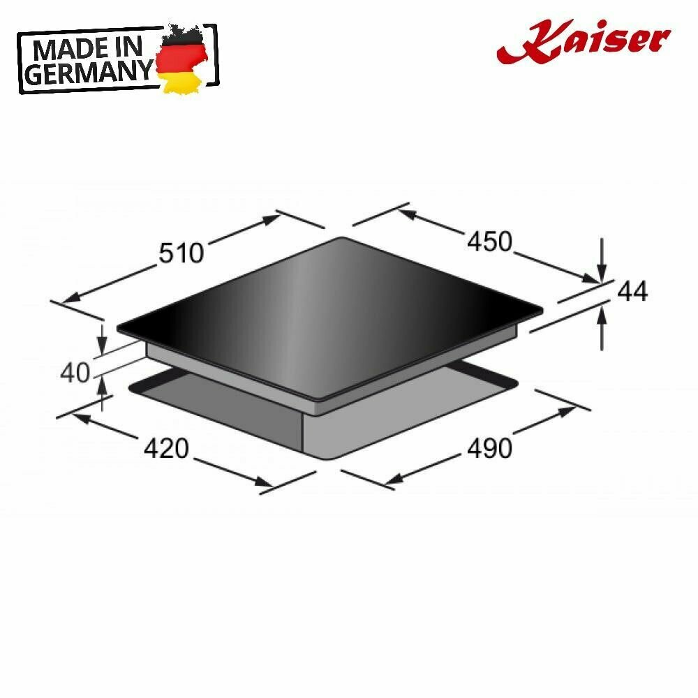 Индукционная варочная панель 45х51 см Kaiser Black KCT 4746 FI - фотография № 10
