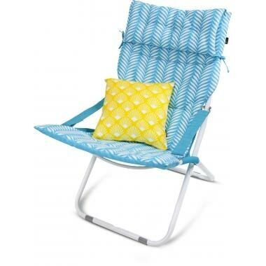 кресло-шезлонг Nika NIKA HHK6/T бирюзовый со съемным матрасом и декоративной подушкой