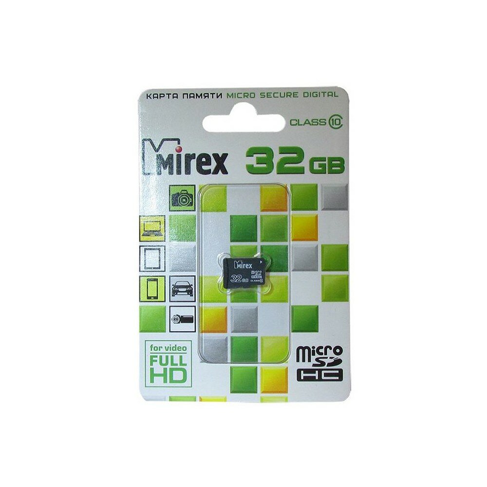 Карта памяти MicroSDHC 32 GB Class10 Mirex