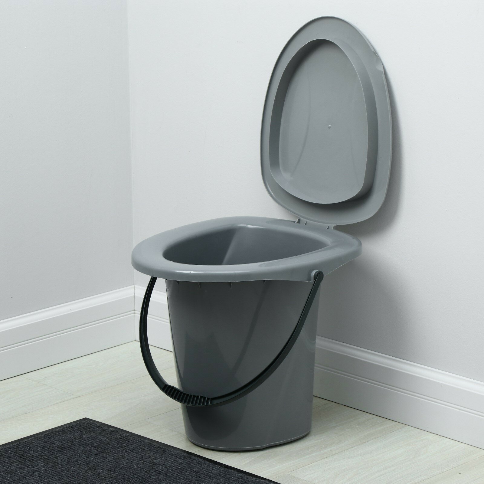 Ведро-туалет, h = 37 см, 18 л, цвет микс - фотография № 1