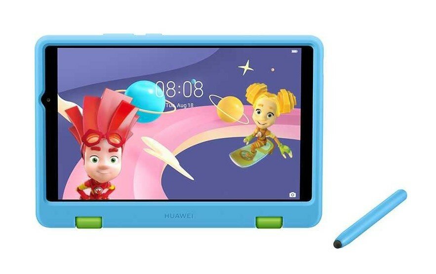 Планшет Huawei T8 Kids 53012DFS MT8768 8C/RAM2Gb/ROM16Gb 8" LCD 1280x800/Android 10.0/синий/