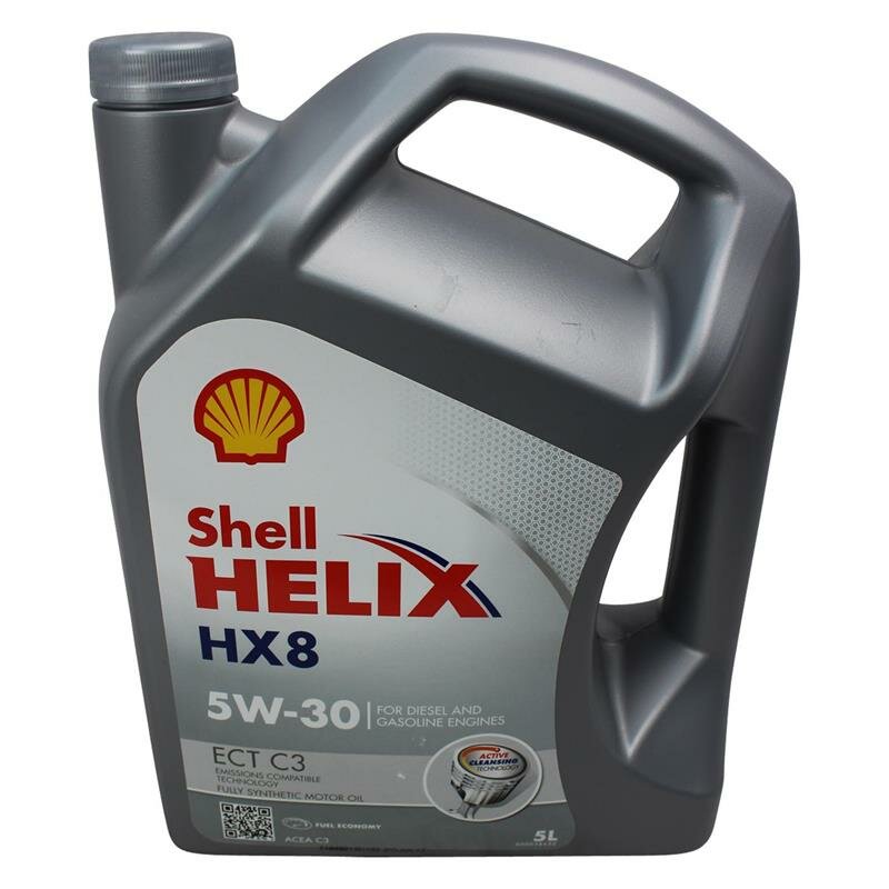 Синтетическое моторное масло SHELL Helix HX8 ECT 5W-30, 5 л