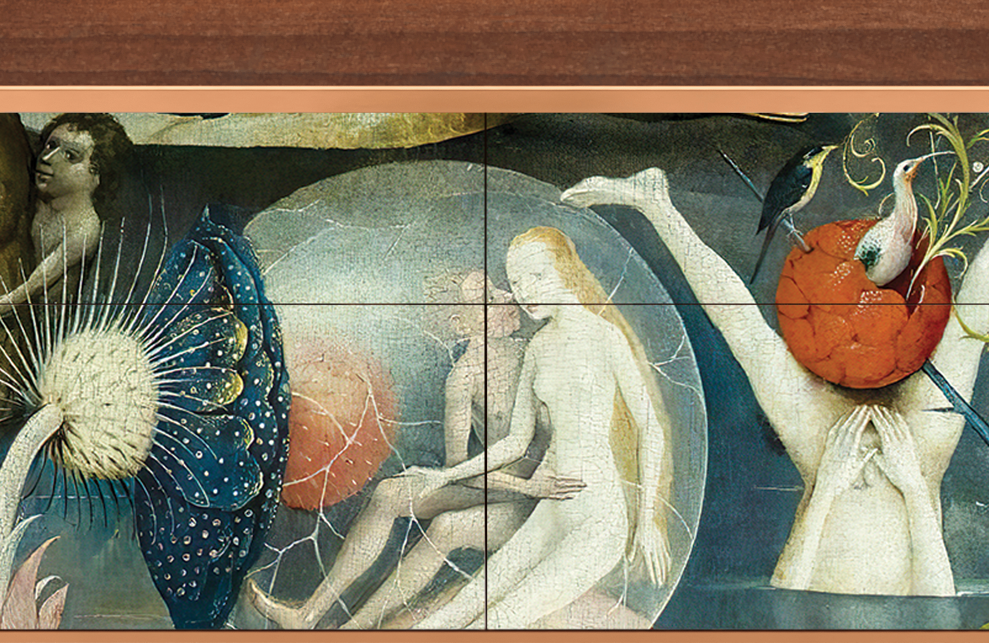 Комод - STORYZ - BS4 The Garden Of by Hieronymus Bosch, 115 x 85 x 48 см, Орех - фотография № 5