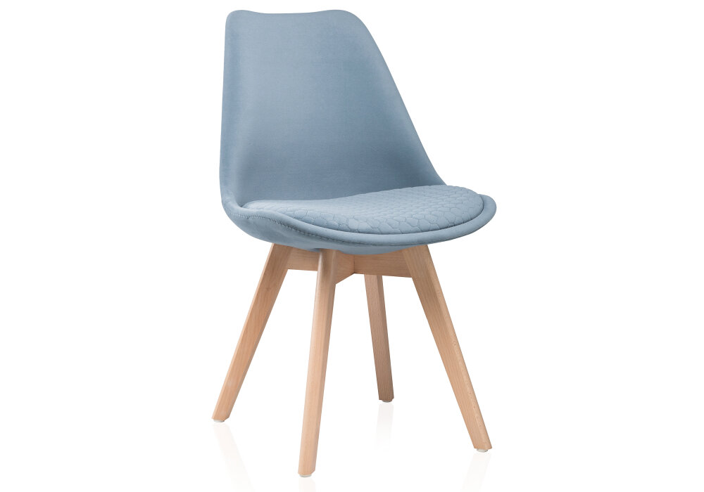 Стул Bonuss light blue / wood