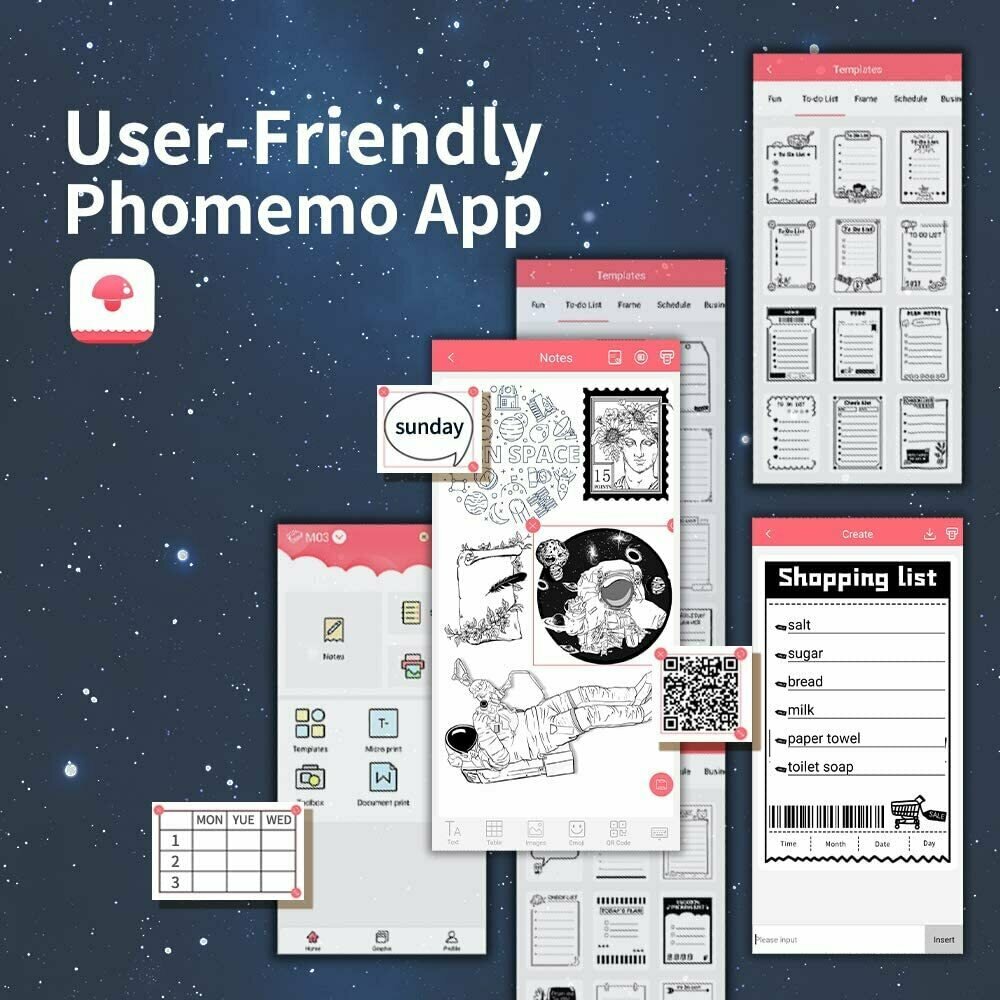 Портативный мини-принтер дляартфона Phomemo