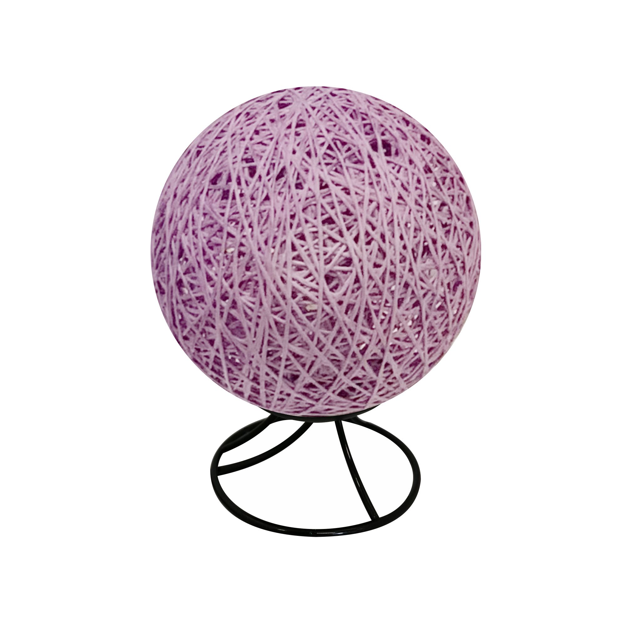 фото Ночник светодиодный «Ротанговая нить», 1.5 м², тёплый белый свет, цвет сиреневый