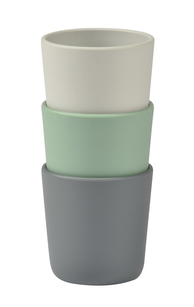 Набор Beaba из трех силиконовых стаканов / LOT DE 3 VERRES SILICONE (M GREY/SAGE/VELVET) 913545