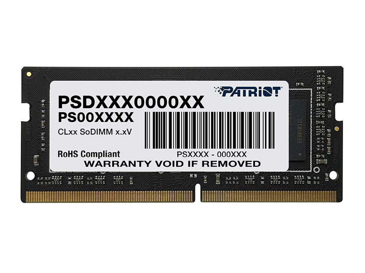 Оперативная память Patriot Memory SL 16 ГБ DDR4 2666 МГц SODIMM CL19 PSD416G266681S