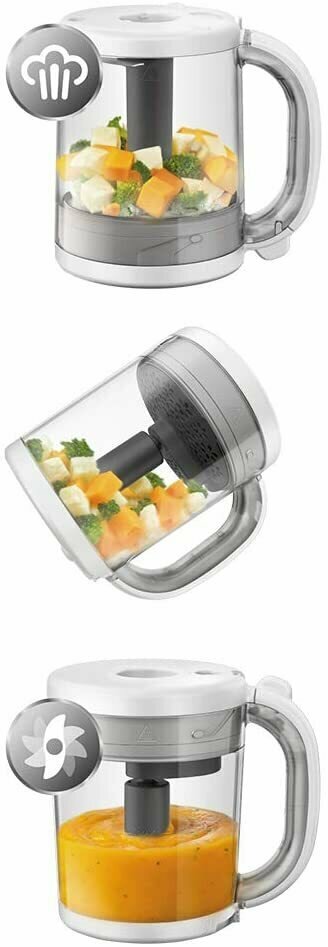 Philips 4-In-1 Healthy Baby Food Maker пароварка-блендр для здорового детского питания - фотография № 6