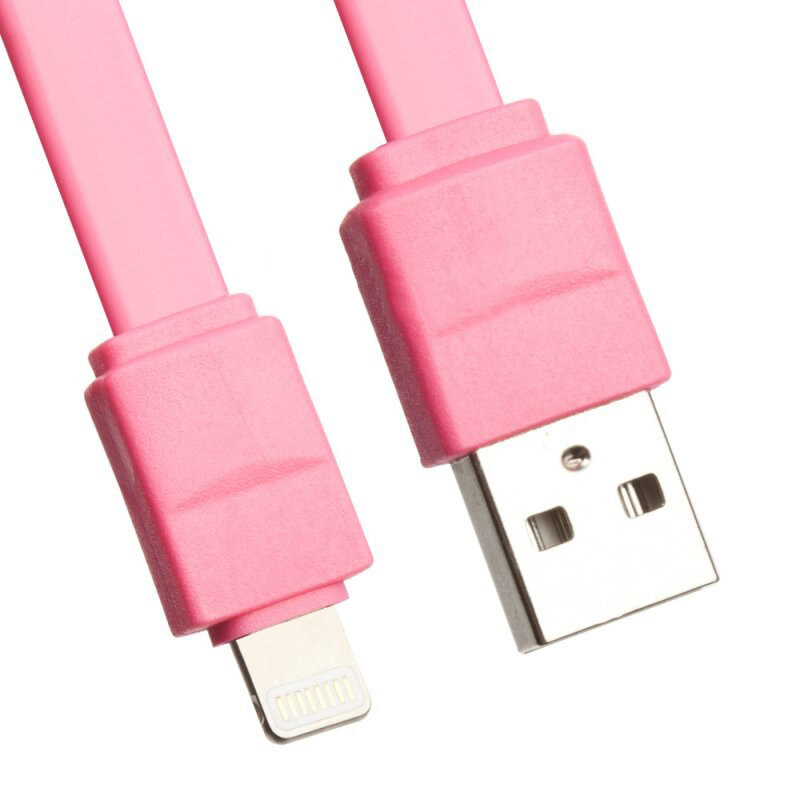 фото USB Дата-кабель Stable and Faster для Apple 8 pin 20 см. розовый