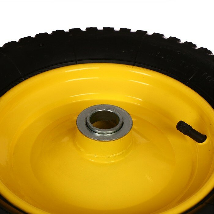 Колесо полиуретановое, d = 365 мм, ступица: диаметр 25 мм, длина 80 мм - фотография № 4