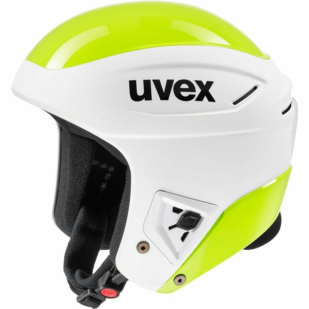 Горнолыжный шлем UVEX RACE+ white lime 56-57