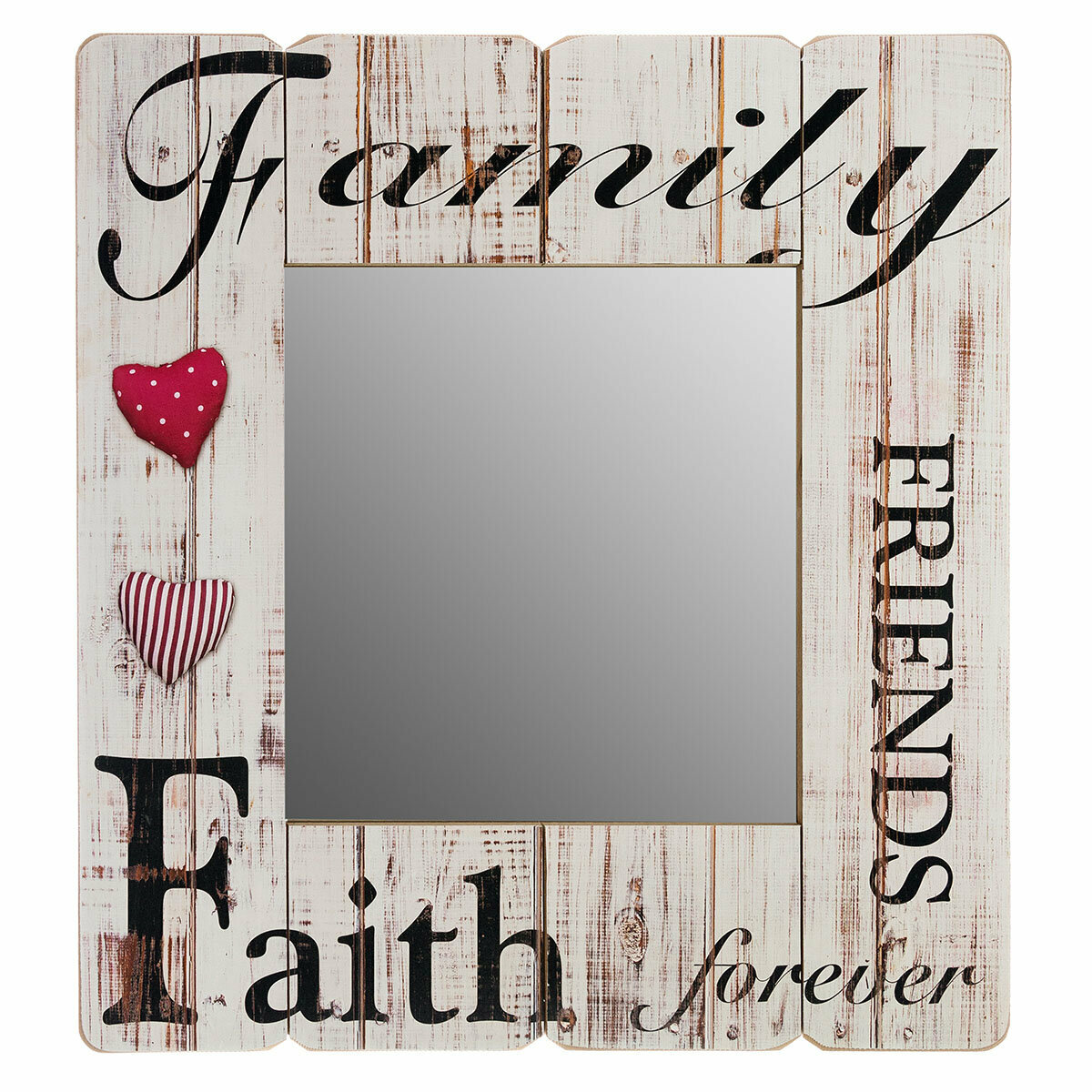 Декоративное зеркало "Family Friends Faith forever" - фотография № 3