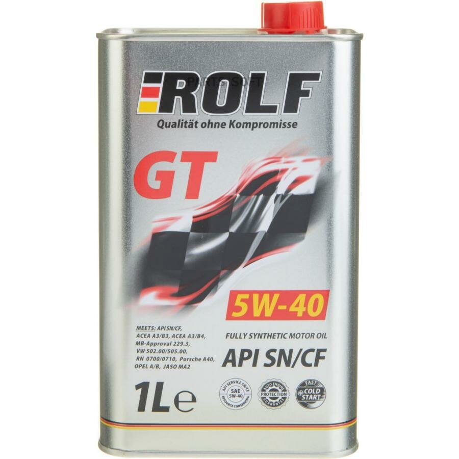 ROLF 322456 ROLF GT SAE 5W-40 SN/CF (20)  API SN/CF;VW 502.00/505.00; ACEA A3/B4-16;RN 0700/0710