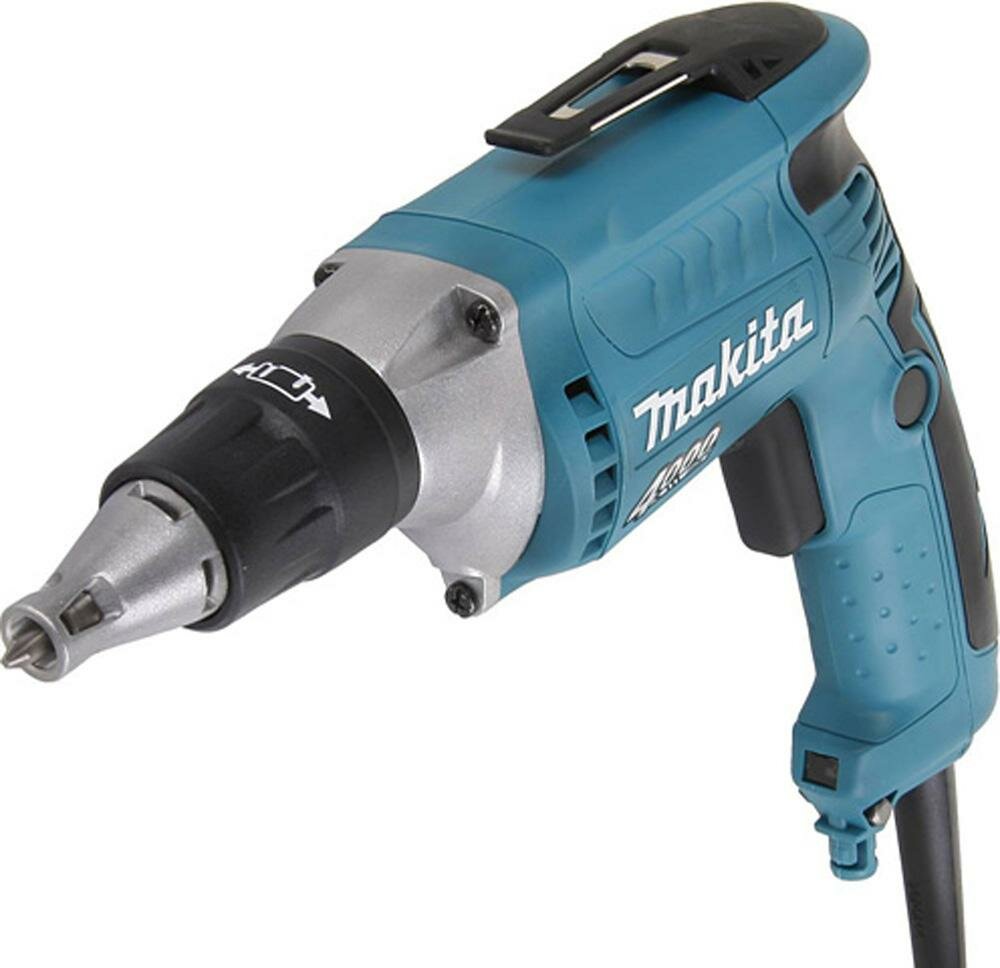 Makita FS4300JX2 Шуруповерт [FS4300JX2] { 570Вт,0-4000\\\\м,6-ти гр1\\\\4",1.4кг,шур-6мм,д\\\\г\\\\карт-6мм,подсв,нас д\\\\зав шуруп в лент,MakPa