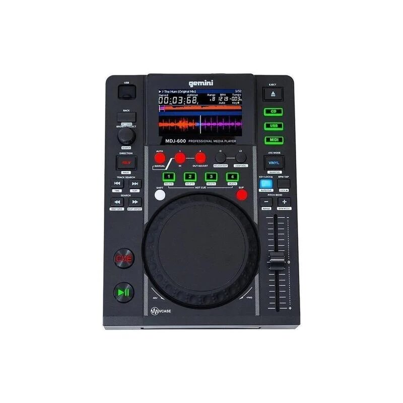 Gemini MDJ-600 - DJ медиапроигрыватель USB вход 43" цветной дисплей