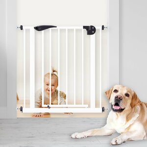 Барьер-ворота безопасности GUIMO Baby Safety Gate 76-80 см White