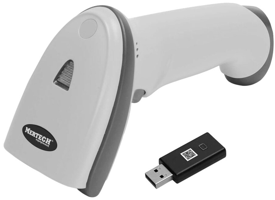 Беспроводной 2D сканер штрих-кода Mertech (Mercury) CL-2210 BLE Dongle P2D USB White