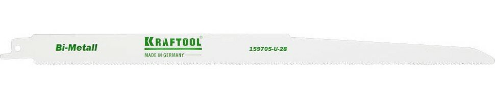 KRAFTOOL Полотно KRAFTOOL "INDUSTRIE QUALITAT", S1222VF, для эл/ножовки, Bi-Metall, по металлу, дереву, шаг 1,8-2,5мм, 280мм, ( 159705-U-28 )