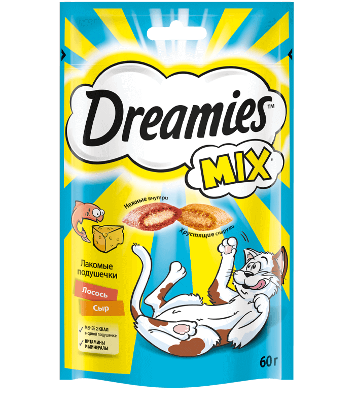 Dreamies Dreamies™ MIX Лосось и Сыр 6*60