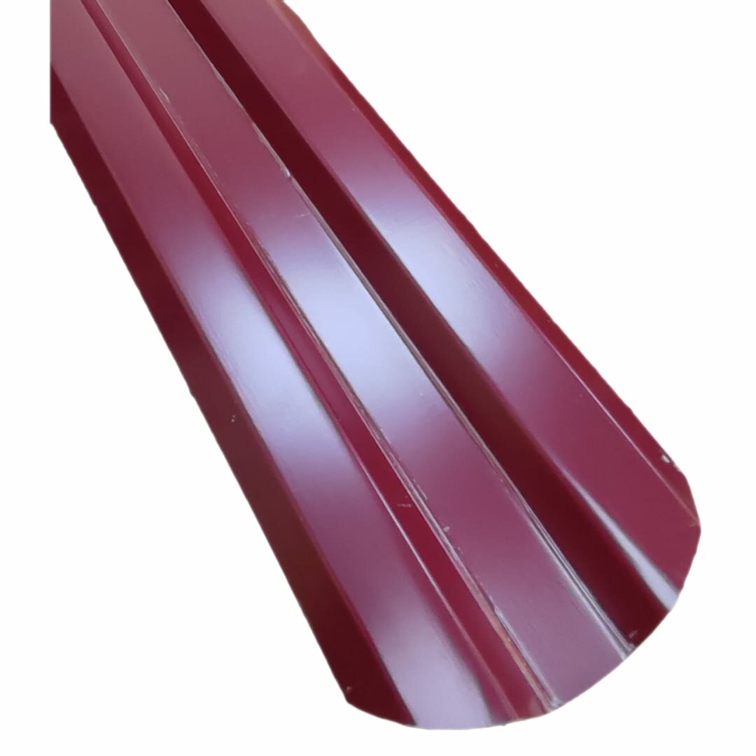Штакетник Волна 1,5 м, ширина 95 мм, толщина 0,45 Красное вино - фотография № 4