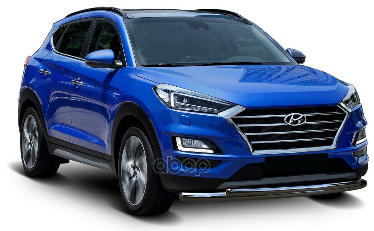 Защита Переднего Бампера D57+D42 + Комплект Крепежа, Rival, Hyundai Tucson, (2018-) Rival арт. R2311001