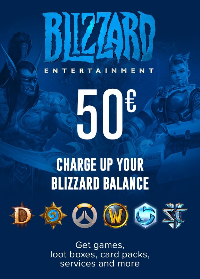 Подарочная карта Blizzard Battle net 50 EUR