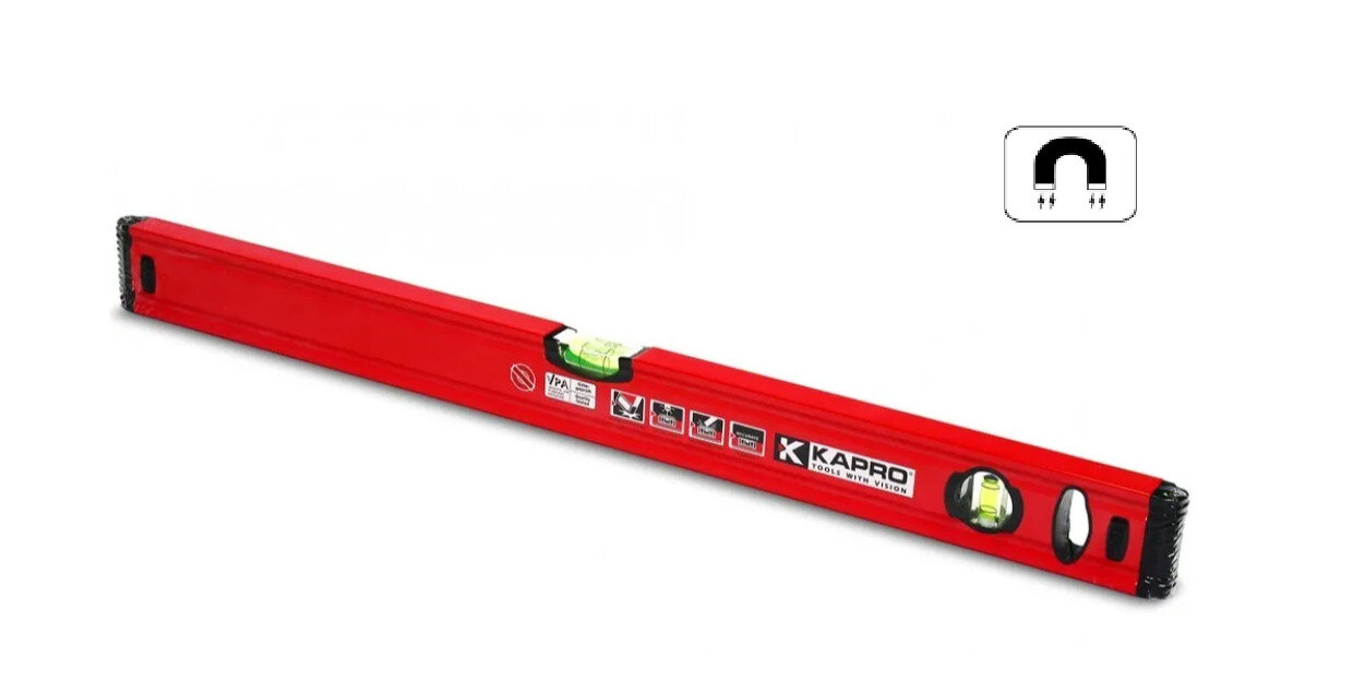 фото Уровень капро 60см 779-M-60CМ (Spirit) магнитный