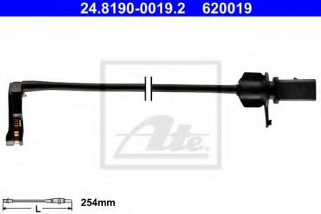 Датчик торм AUDI A6 / A7 / A8 09- ПЕР L / R L=254mm ATE 24819000192