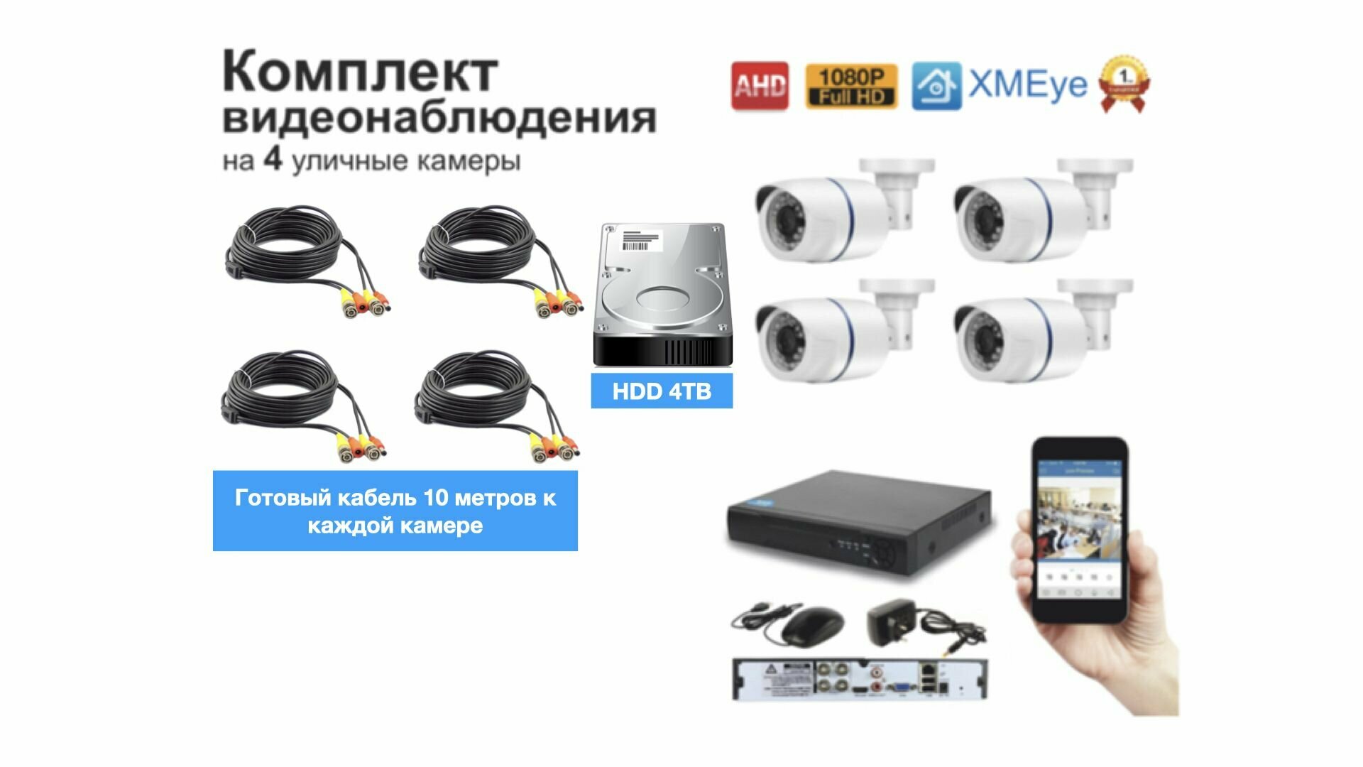 Системы видеонаблюдения Xiongmaitech