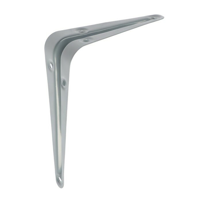 фото Кронштейн, 125х100х0.8 мм, металл, цвет хром, 1 шт., 5 штук