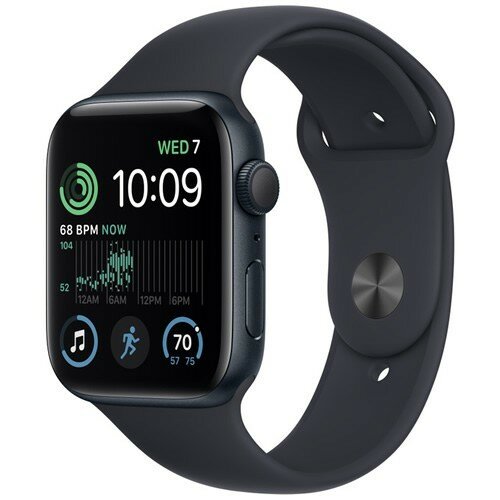 Умные часы Apple Watch Series SE Gen 2 44 мм Midnight Aluminium Case, Midnight Sport Band (S/M)