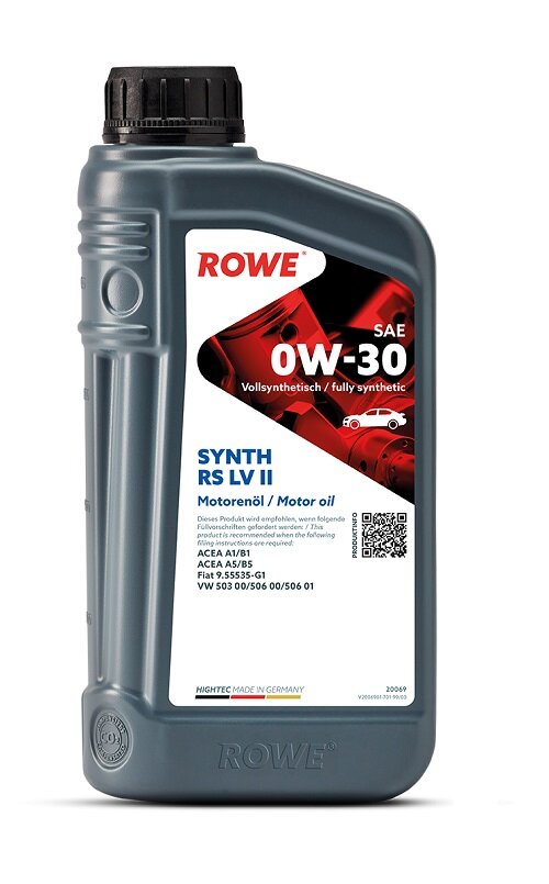 Синтетическое моторное масло ROWE Hightec Synth RS SAE 0W-30 LV II