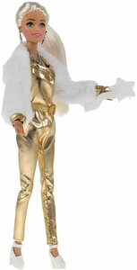 Фото Кукла софия топ-модель в золотом комбинезоне 29 см карапуз 66001-BF8-S-BB