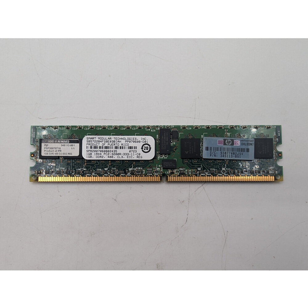 Модуль памяти SB572284FG8E03BIAH 345113-851 HP DDR2 1Gb 3200