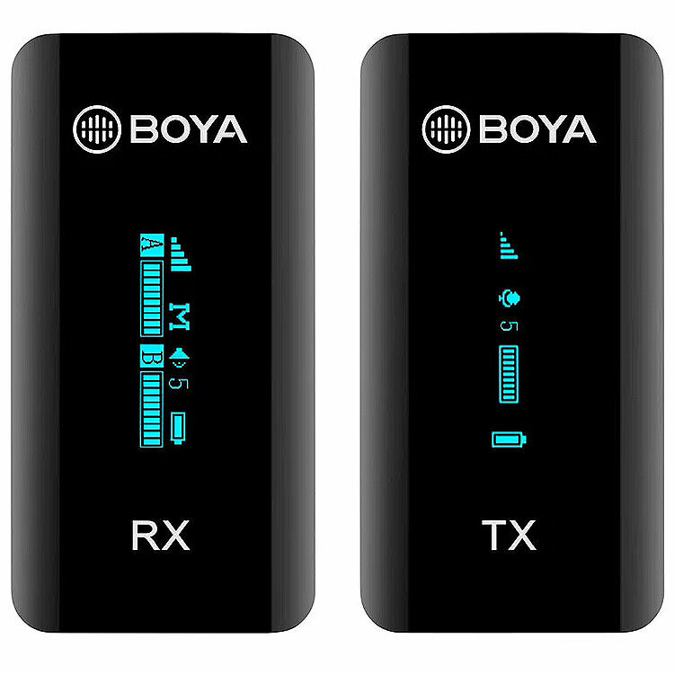 Boya BY-XM6-K1 беспроводной микрофон с зарядным кейсом (черный)