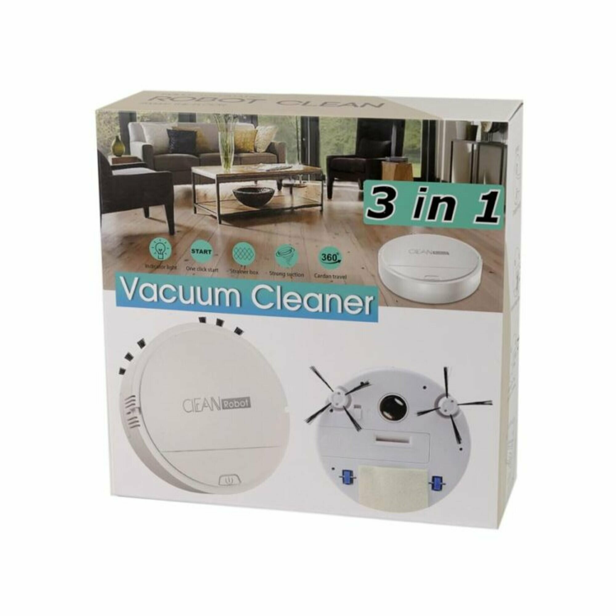 Робот пылесос Vacuum Cleaner 3 IN 1 - фотография № 1