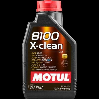 MOTUL 8100 X-clean 5W40 C3 синтетика 1л (1/12)